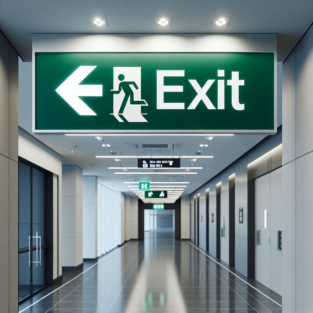 exit sign